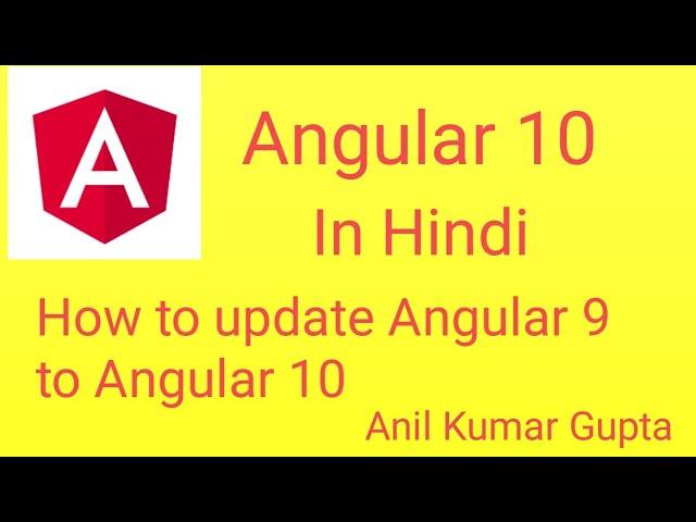 How do I upgrade from angular 9 to 10 globally?