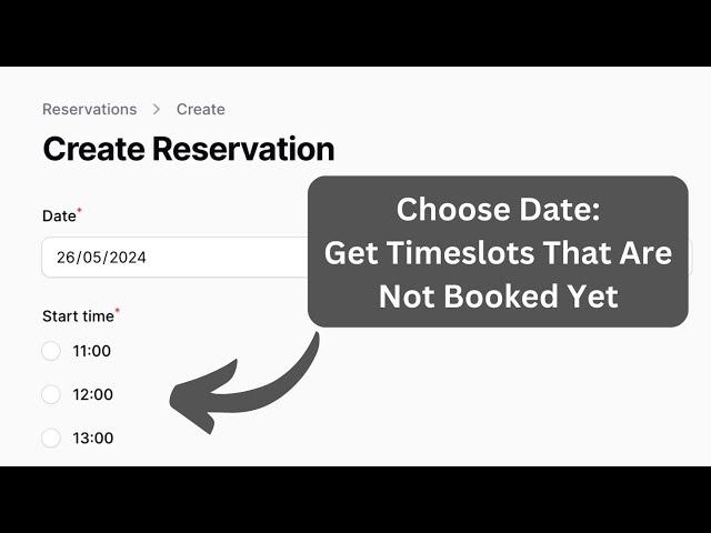 Filament: Get Available Time Slots with Date Picker