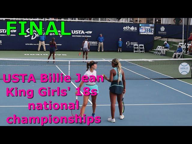 USTA girls' 18 national championships  Jovic/Grant vs Osuigwe/Lyengar  USTA tennis 2024 