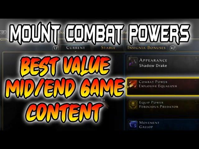 CHEAPEST AoE + ST  DPS Mount Combat Powers for Mid/End Game Content in Neverwinter