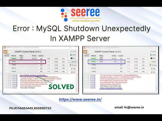 How to Change MySQL Server Port Number on Windows | [SOLVED!!!] MySQL Port 3306 Not Working | seeree