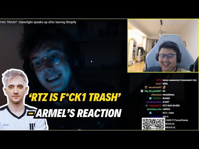 Arteezy & SabeRLight BEEF - "RTZ is F*CK1NG TRASH" (Armel's Reaction)