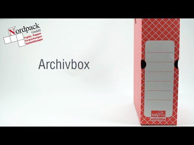 Archivbox aus Wellpappe