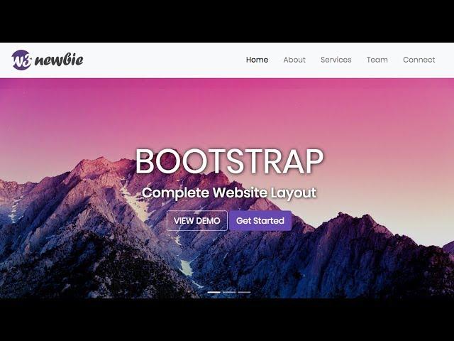 Responsive Bootstrap Website Start To Finish with Bootstrap 4, HTML5 & CSS3