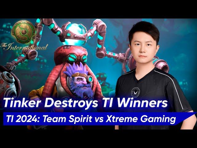  Dy TINKER SUPPORT REPAIR BOTS | Dota 2 TI 2024 Gameplay