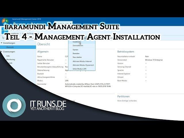 Baramundi Management Suite  Part 4 - Management Agent Installation (bMA)  Deutsch HD