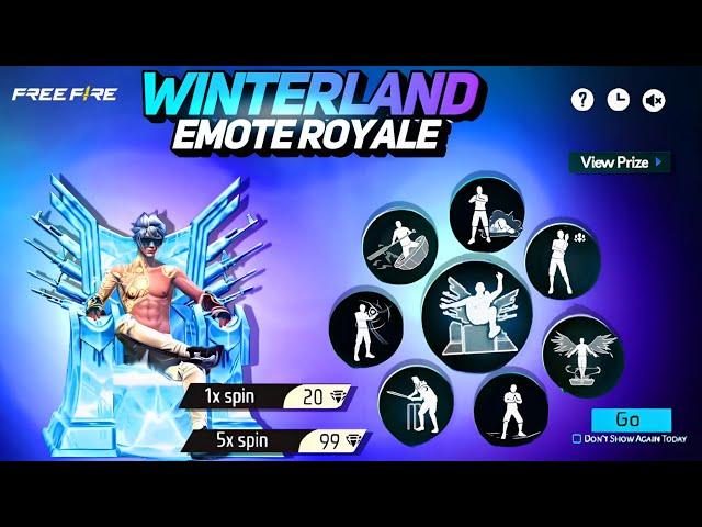 Winterland Emote Royale 100% Confirmed | Free Fire Emote Royale Event | Free Fire New Event