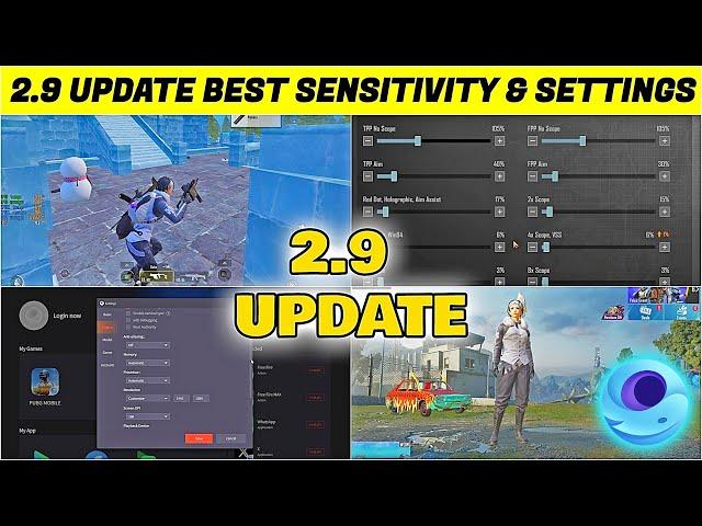 Pubg Mobile New Update | Best Gameloop Settings + No Recoil Sensitivity Settings For Emulator