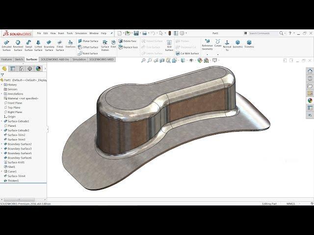 SolidWorks Surface Tutorial | Basics of Solidworks Surface