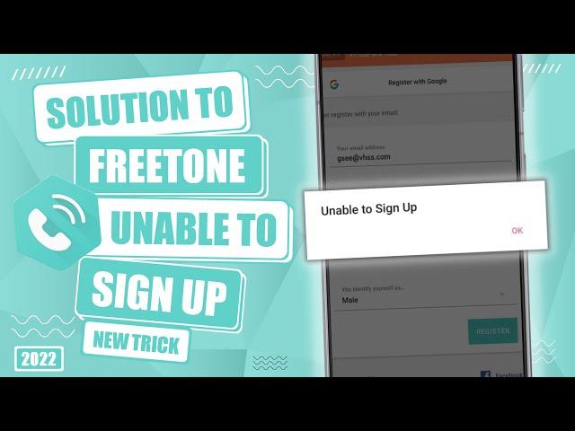 Freetone Unable to Sign Up Problem | Freetone Create An Account Fix (NEW)