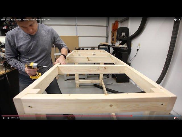 New Shop Build: Part 5 - How to build a workbench table