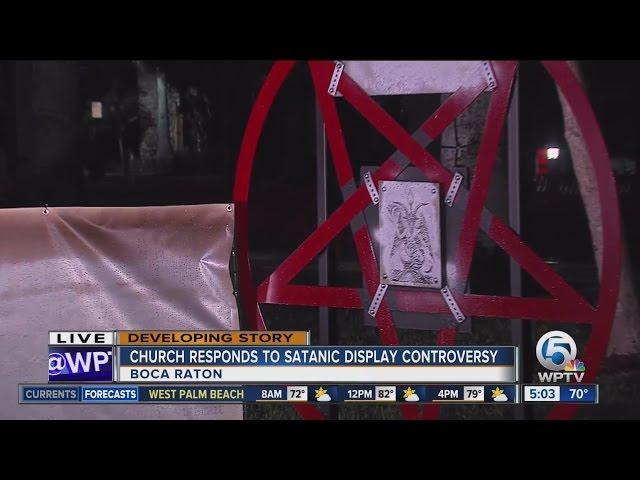 Satanic display causes controversy in Boca Raton