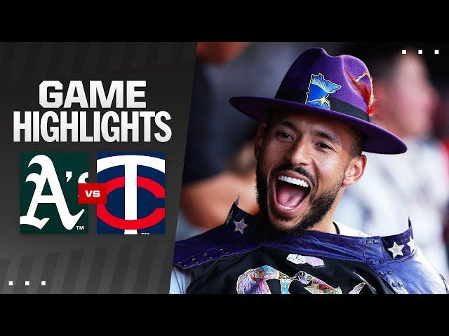 A's vs. Twins Game Highlights (6/13/24) | MLB Highlights