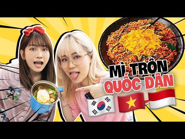 Review 3 món mì trộn thần sầu trên Tiktok. Lê Bống tiết lộ số cân khủng hồi đi học? FOOD CHALLENGE