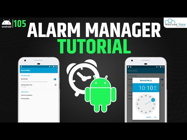 AlarmManager - Alarm Manager in Android Studio | Android Studio Tutorial