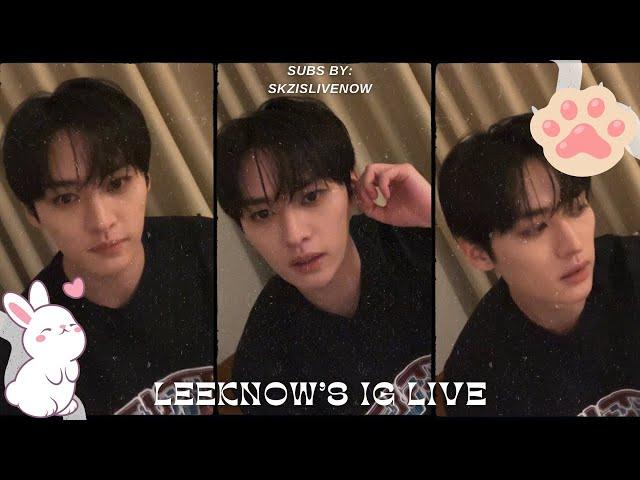 [ENG SUB] 240715 —— Stray Kids’ Leeknow’s Instagram Live