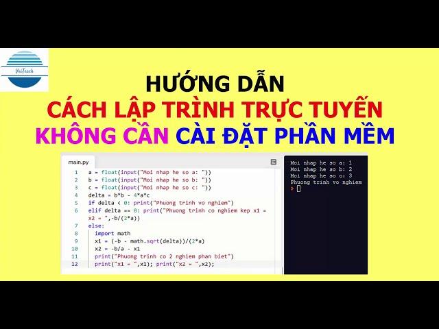 Hướng dẫn cách lập trình trực tuyến mọi ngôn ngữ lập trình không cần cài đặt phần mềm