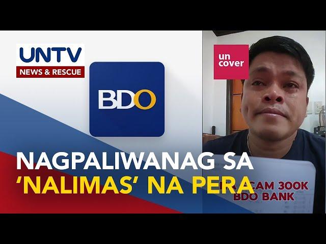 BDO, naglabas ng pahayag sa viral video ng kliyente na nalimas umano ang savings