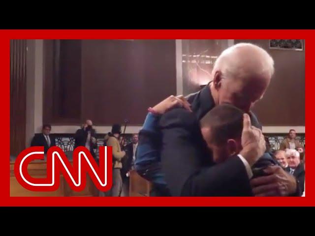 Parkland victim's wife and son reflect on viral 2018 hug from Joe Biden