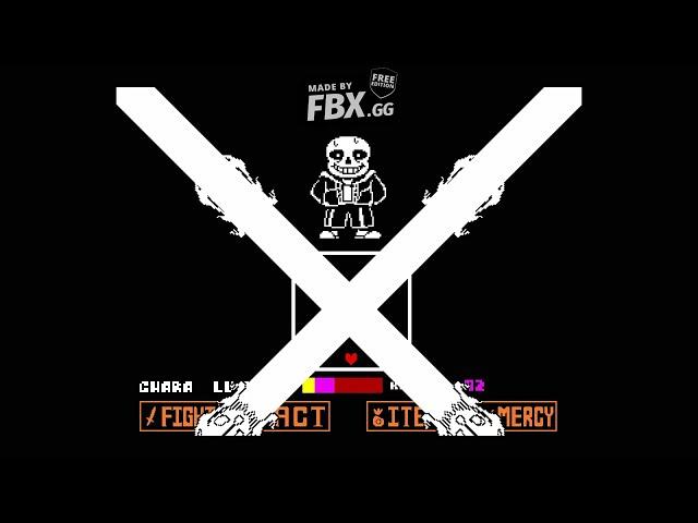 Undertale Sans Fight Completed (Bad Time Simulator)