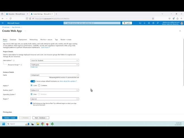 Azure app services and app service plans