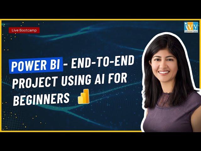 AI in Power BI | Power BI Report Designing Using AI for Beginner | Automate AI in Power BI - LIVE