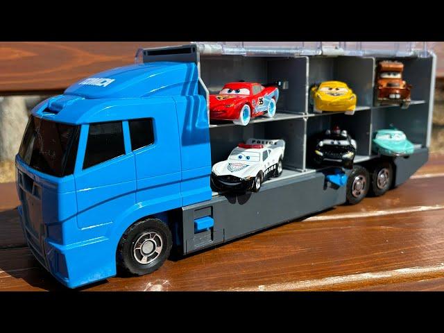 20 Disney Cars & Clean-up Convoy (Tomica)  Find your friends hiding in the park!