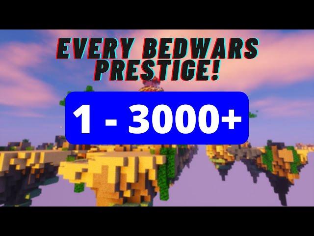 Every Bedwars Prestige (1 - 3000+⭐)