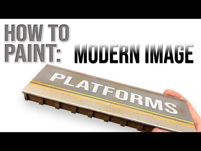 Painting Modern Image Platforms | Model Railway