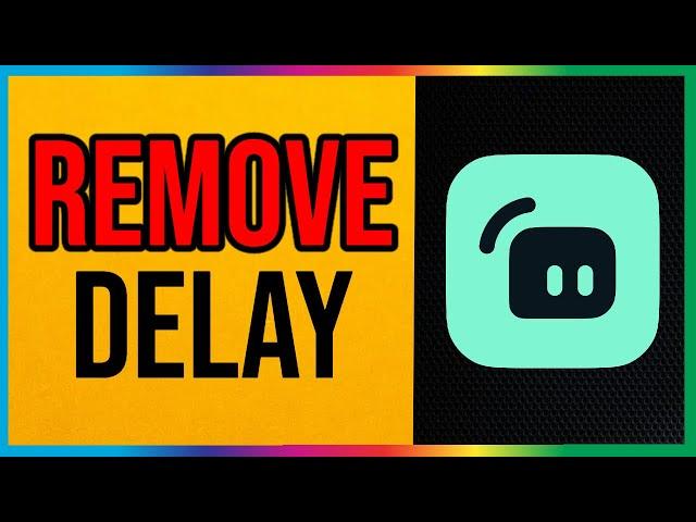 How to Remove Delay Streamlabs OBS (Low Latency)