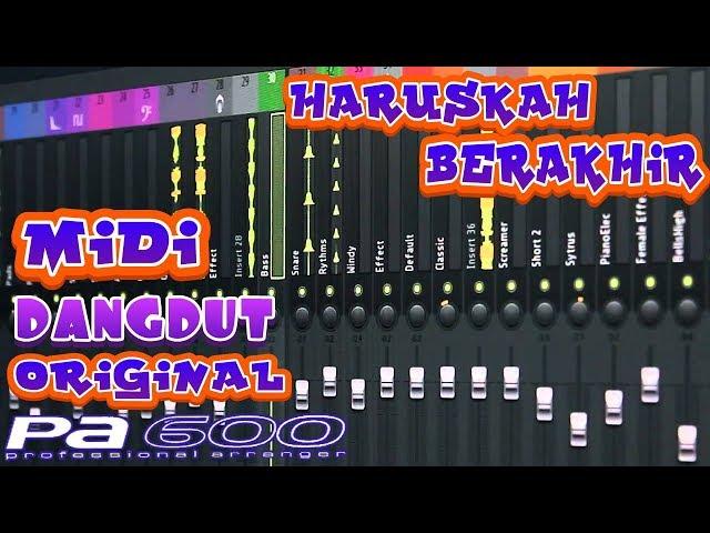 Haruskah Berakhir - Midi Dangdut Original Korg PA 600