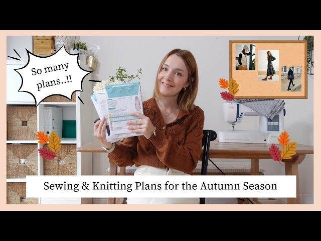 TEN things I want to sew for Autumn (plus a few knitting plans too). Sewing my wardrobe #handmade