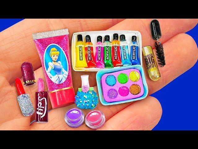 67 DIY MINIATURE IDEAS for BARBIE ~ BIG MAKEUP COLLECTION, BARBIE HACKS and more!