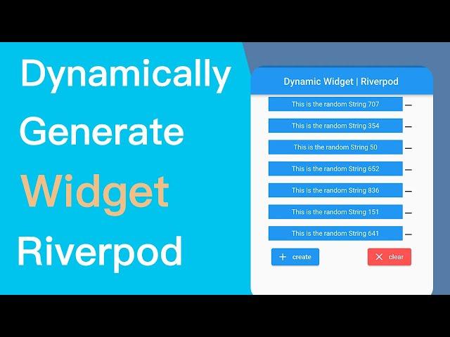 Flutter Dynamically Generate Widget on Button Click | Riverpod
