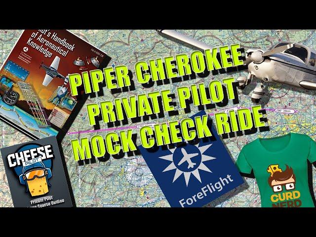 Piper Cherokee private pilot Mock check ride with @alex13usa with #foreflight