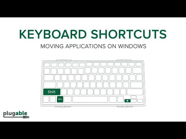 Keyboard Shortcuts for Moving Applications on a Multiple Monitor Windows Setup