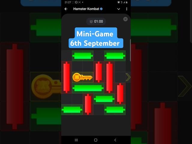 Hamster Kombat Mini-Game 6th September #hamsterkombat #minigame