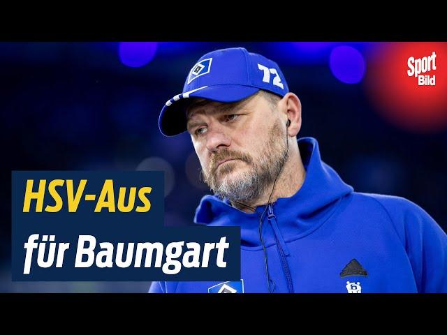 Trainer-Beben in Hamburg: HSV-Boss Kuntz erklärt den Baumgart-Rauswurf! | BILD Sport TV