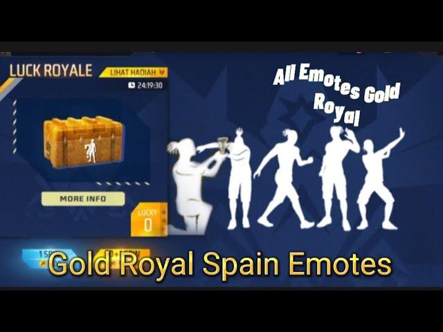 Special Gold Royal Spain free fire