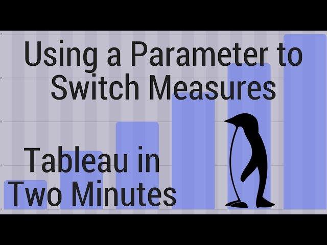 How to Use a Parameter and Dropdown to Switch Measures - Tableau in Two Minutes