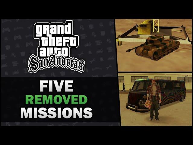 GTA San Andreas - Five Cut Missions - Feat. SWEGTA [Beta Analysis]