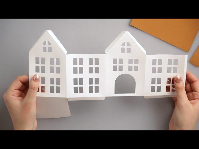 3D Paper House Video Tutorial + SVG, DXF, PDF Templates