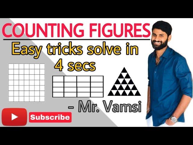 Reasoning |  Counting  figures   Easy  tricks  Answer in 5 secs