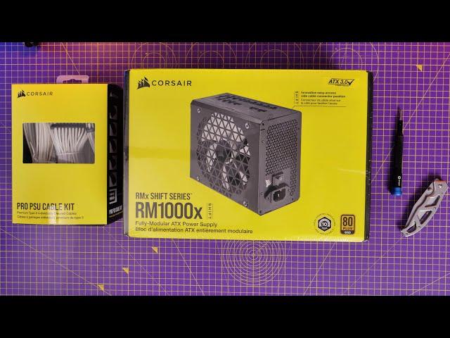Corsair RMX shift PSU setup and install guide (RM1000x and Pro PSU cable kit)