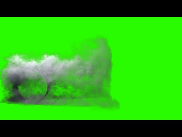 FREE HD Green Screen - SPINNING CIRCLE with SMOKE (Burnout)