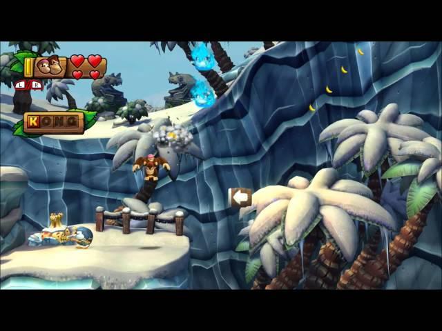 Donkey Kong Country: Tropical Freeze - 100% Walkthrough - 6-1 Homecoming Hijinx (Puzzle and KONG)