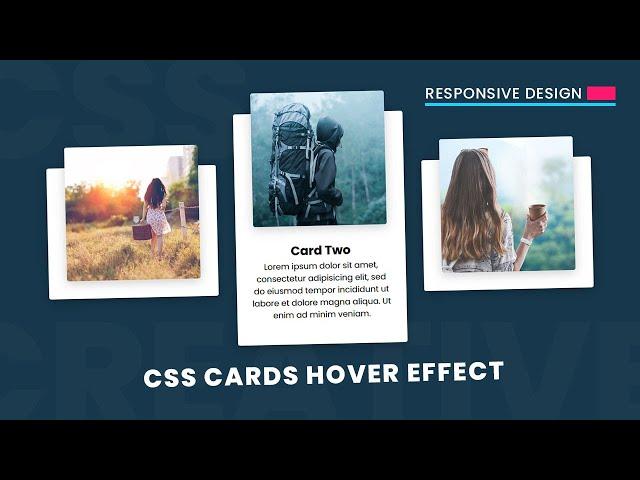 CSS Responsive Card Hover Effects | Html & CSS