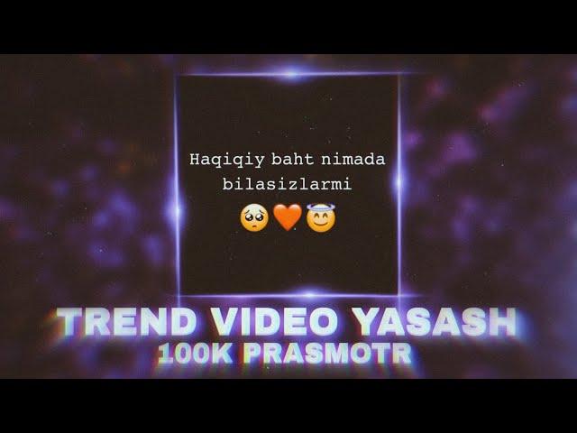 Instagram uchun trend video yasash 