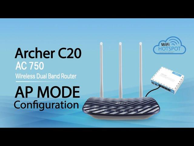 How to configure TP Link-Archer C20 as AP Mode !!! AC 750 AP MODE Configuration For Mikrotik HotSpot