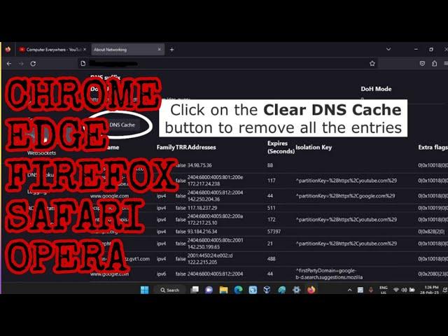 How to Clear the DNS Cache in Chrome, Edge, Firefox, Safari, and Opera